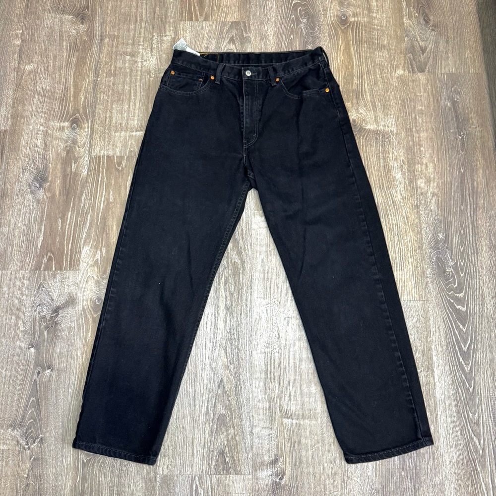 Vintage Levi’s 505 Jeans Men’s 35x32 Black Denim Button Fly Straight Leg